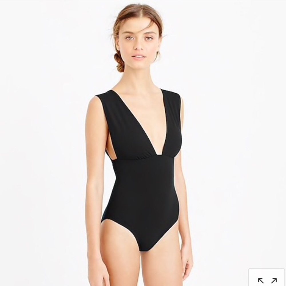 J Crew Women’s Plunge V Swim Suit (size 10)